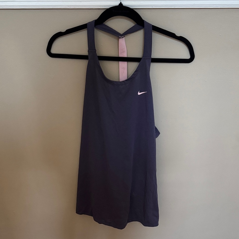 Nike Purple Tank Top with Pink Strap